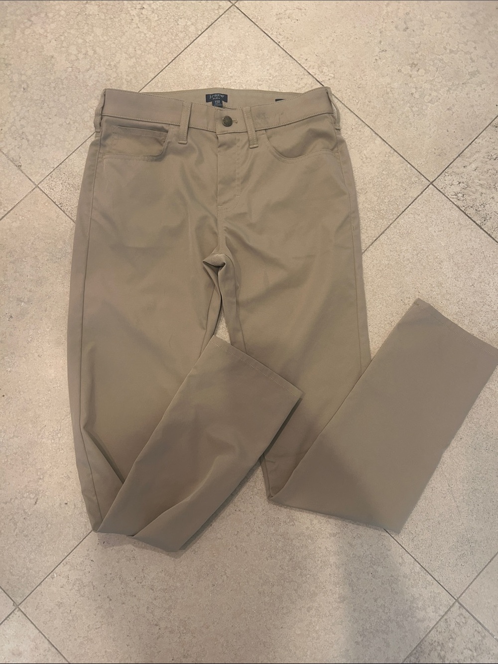 J. Crew Men's Chinos in Khaki Tan
